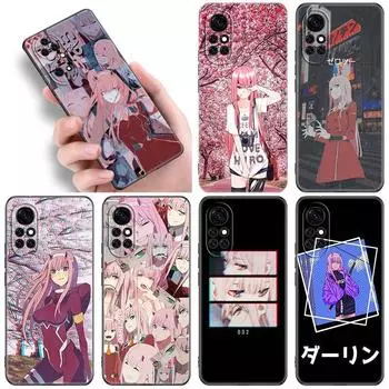 Чехол Zero Two Darling in the FranXX с аниме для Huawei NOVA 8 9 Pro 8i 7i 7SE Y60 5T Mate 40 30 20 10 Lite Honor 50 30 Pro + 30S Huawei NOVA 5T