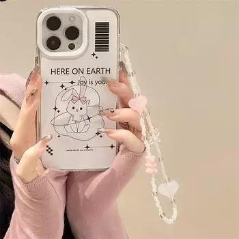 Чехол Zhitai 13 для Apple iPhone: Совместимо с моделями 15 Pro Max, 14, 11 и 12 Pro, имеет акриловый корпус «три в одном» с креплением на браслет. iPhone 14 Pro Max