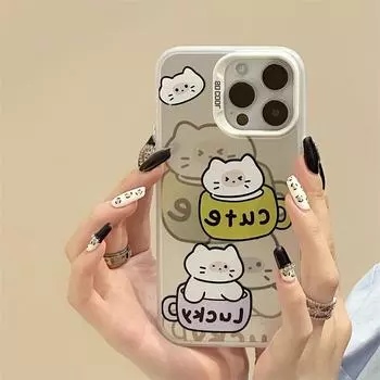 Чехол Zhitai 13Pro Cartoon Frosted Laser для Apple 16, iPhone 14 и Huawei P70.