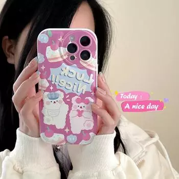 Чехол Zhitai Air Cushion Cartoon для iPhone 15/14Pro, Apple 13, Vivo, Huawei P50 iPhone XR
