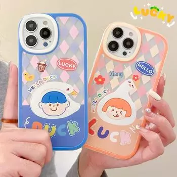 Чехол Zhitai Big Eyes Cartoon для iPhone 15 Pro Max, 14 Pro, 13, XS Max, 7, 8 iPhone 6