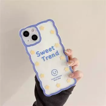 Чехол Zhitai Cartoon Big Wave для iPhone 15/14 Pro/13/12/11 iPhone 14 Pro