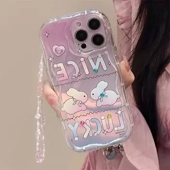 Чехол Zhitai Cartoon Cream Pattern для iPhone 12/14/15/16Pro, совместим с моделями XS/678. iPhone 15 Plus