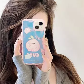 Чехол Zhitai Cartoon для iPhone 15/14 Pro Max и пленка 12 Pro