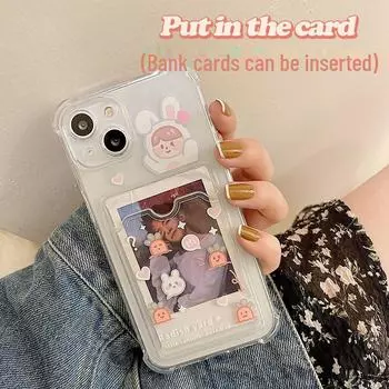 Чехол Zhitai Cute Rabbit для iPhone для моделей 6-16 и XR iPhone 12 Pro Max