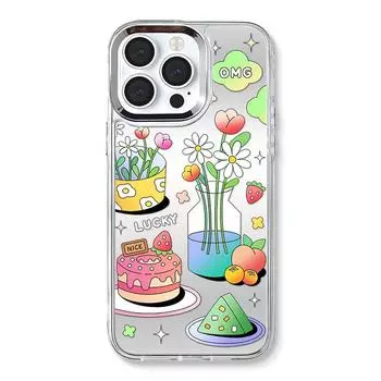 Чехол Zhitai для iPhone 15 Pro/14 Pro Max с зеркалом и браслетом, 3-в-1, в стиле INS iPhone 15