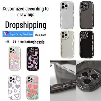 Чехол Zhitai для iPhone 16 Pro Max с совместимостью с Apple 15/14/13 — индивидуальный узор 12 Cream iPhone 14 Pro Max