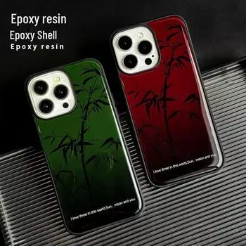 Чехол Zhitai Epoxy для iPhone 12/13/14 Pro Max, iPhone 15 и Huawei Mate 60 Pro iPhone 14 Pro Max