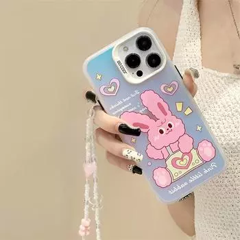 Чехол Zhitai Frosted Laser Bracelet для iPhone 12/13/14/15/16 и Pro/Promax, женский дизайн iPhone X/XS