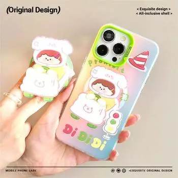 Чехол Zhitai iPhone 16 Pro — совместим с iPhone 15/13/12 Promax, матовый лазерный дизайн, магнитный кронштейн iPhone 15 Pro