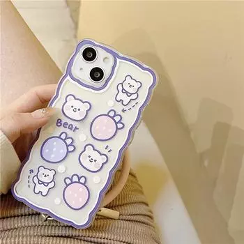 Чехол Zhitai Large Wave Silicone Bracelet для iPhone моделей 12/14/15/78/XS iPhone 6 Plus/6S Plus