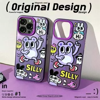 Чехол Zhitai Magnetic Frosted Laser для iPhone 16/14/13/12 Pro Max iPhone 15 Plus