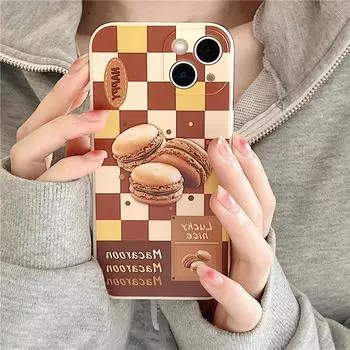 Чехол Zhitai Rubik s Cube Macaron Grid для iPhone 15 Pro Max и 14 Pro iPhone 12 Mini