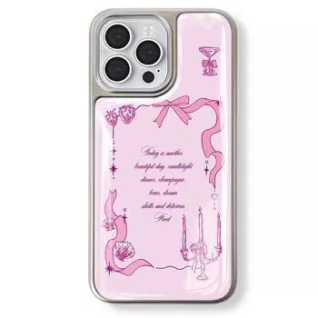 Чехол Zhitai с гальванизированной серебряной кромкой для iPhone 14/13 Pro для Apple и Huawei P70 iPhone 16