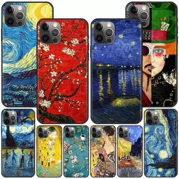 Чехол «Звездная ночь Ван Гога» для Apple iPhone 15 13 11 14 Pro Max 12 Mini 7 8 Plus XR X XS силиконовый чехол для телефона iPhone 7(8)
