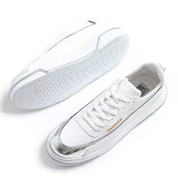 Chekich Fashion Women s Sneakers 2023 White Silver Удобная стильная прогулочная и качественная модная обувь на высокой подошве дышащая лучшая повседневная обувь