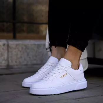 Chekich Мужская обувь белого цвета из искусственной кожи со шнуровкой, весенне-летние сезоны, кроссовки, повседневные, удобные, однотонные, уличная мода, спортивная ходьба, CH087