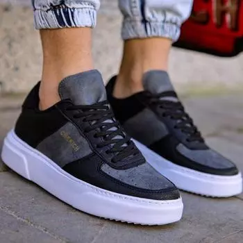 Chekich Мужская обувь Черный цвет Искусственная кожа на шнуровке Осенний сезон Кроссовки Повседневная удобная 2023 Trend Повседневная офисная белая подошва CH087