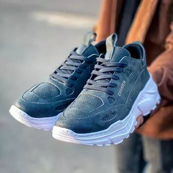 Chekich Мужская обувь Кроссовки Антрацит на шнуровке Летний сезон Удобная белая подошва Природа Прогулки Спортивная легкая обувь CH089