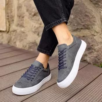 Chekich Мужская обувь Кроссовки Антрацитовые кроссовки Не кожа Весна и осень Повседневная обувь Свадебная вулканизированная швейная подошва CH015