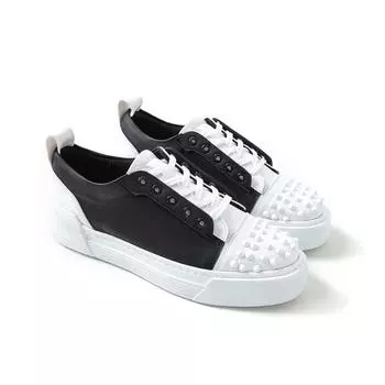 Chekich Мужская обувь Кроссовки Белый Черный Цвет Искусственная кожа на шнуровке Сшитая Удобная белая высокая подошва Лето Весна Сезон Повседневная спортивная обувь CH169