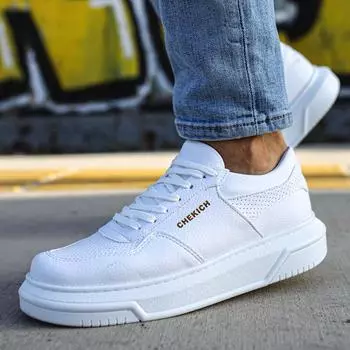 Chekich Мужская обувь Кроссовки Белый летний сезон 2023 Удобная гибкая мода Искусственная кожа Ортопедическая прогулочная спортивная обувь Костюмы CH075