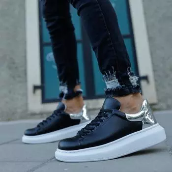 Chekich Мужская обувь Кроссовки Серебристый Черный Не Кожаный Шнуровка Весна Осень Сезоны Смешанные цвета Повседневные Гибкие Модные Плоские Удобные Легкие CH259