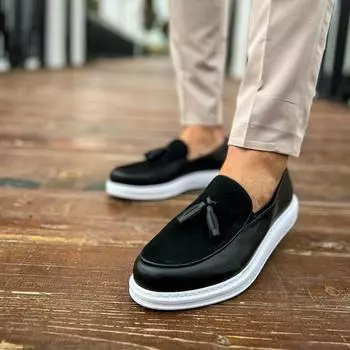 Chekich Мужская обувь Мокасины Мода 2023 г. Черное мужское платье Классическое матовое и замшевое платье из искусственной кожи Белая подошва Роскошный офисный стиль Light CH002