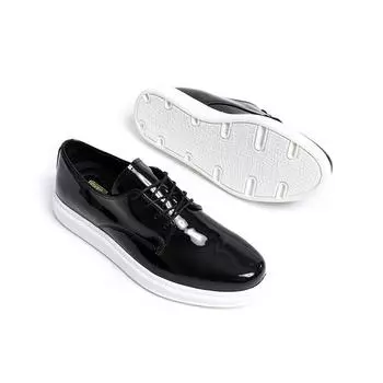 Chekich Мужская обувь Обувь Полированная черная лакированная искусственная кожа на шнуровке Классические свадебные повседневные деловые костюмы Весна-осень 2023 Модные офисные костюмы CH003