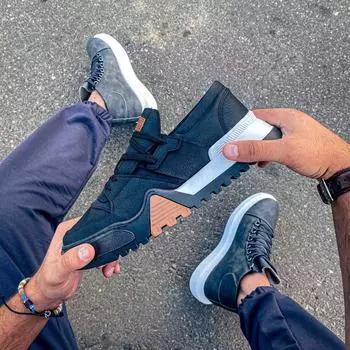 Chekich Мужская обувь Повседневная обувь Бело-черная искусственная кожа на шнуровке Смешанные цвета Летний сезон Дышащая повседневная подошва Коричневый с деталями CH067