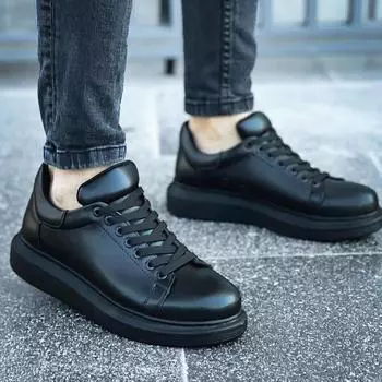 Chekich Мужская Обувь Повседневная Обувь Кроссовки Черные Кроссовки для Мужчин 2023 Лето Повседневная Шнуровка Гибкая Мода Прогулки Средняя Высота Подошва Спорт CH257