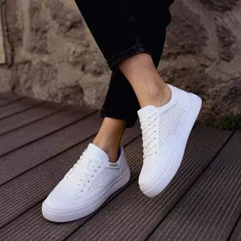 Chekich Мужская обувь Туфли белого цвета без кожи на шнуровке Весна и осень Повседневная обувь Свадебная вулканизированная однотонная легкая без запаха CH015