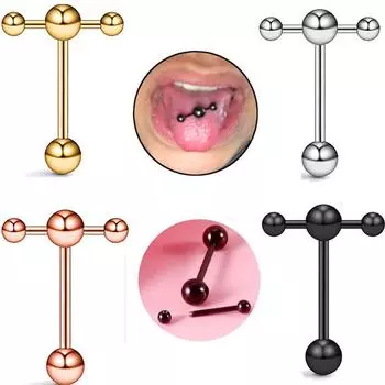 Человеческий прокол, мужские ногти на языке, женский язык, молочные ногти, серьги, ювелирные изделия