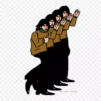 Человеческое поведение Персонаж мультфильма Термоперенос Печать Виниловые Заплатки Наклейка для Одежды Аппликации Сделай Сам Моющиеся Заплатки