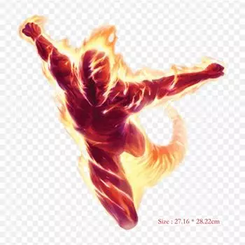 Человек-факел, прозрачный человек-факел, термопереносная печать, виниловые нашивки, наклейки для одежды, аппликации «сделай сам», моющиеся нашивки