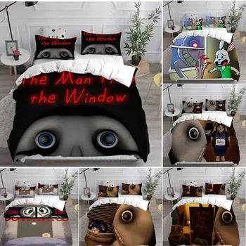 Человек из окна 3D пододеяльник Furcorn комплект постельного белья наволочка одеяло Single 135x200cm