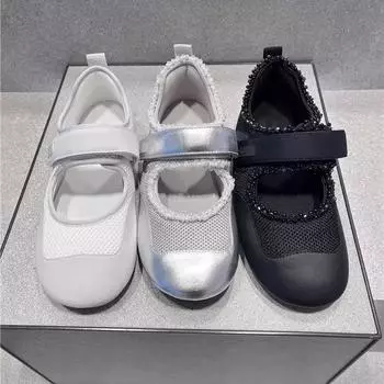 CHELTS & KALTH2025 Spring Women s Shoes 71960010-1 Beaded Flat Mary Jane Single Shoes Ballet Shoes 35 серебряный