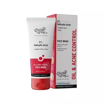 Chemist at Play 2% салициловая кислота для умывания лица для жирной кожи с ниацинамидом | Без сульфатов, очищающее средство для лица против угревой сыпи | Для мужчин и женщин | 100 мл