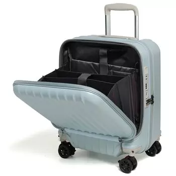 Чемодан, чехол для переноски, сумка для переноски, открытая спереди, размер S 10013 Ночей 37 л, цвет Celeste Blue [Proevo] Ручная кладь 1-3, 3,64 кг