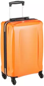 Чемодан, чехол для переноски, сумка-молния, размер S, маленький, сверхлегкий, Nights, 34 л, замок TSA, двойные ролики, Legend Walker, оранжевый, ручная кладь, 2,5 кг, 1–3