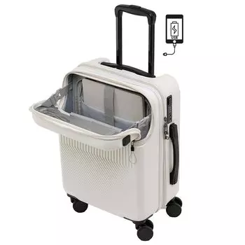 Чемодан, чехол на колесиках, сумка открывается спереди, замок с цифровым замком, USB-порт с крючком, порт для зарядки, подстаканник, деловой, на 1 ночь, на 2 ночи, сверхлегкий