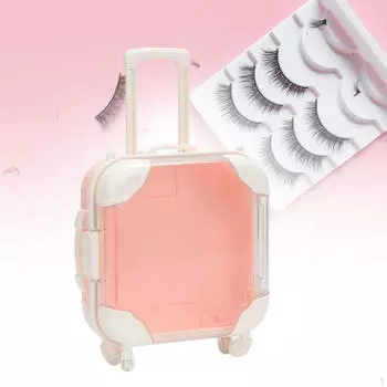 Чемодан для кукол DIY Toy Tiny Jewelry Storage Case для ролевых игр Dress up Travel Luggage для pink