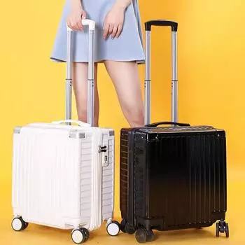 Чемодан для мужчин и женщин, чемодан на колесиках, чехол для пароля на посадку, 18 дюймов, 20 дюймов, коробка с высокой ценностью 18 inch