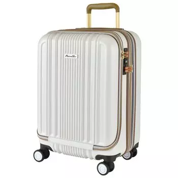 Чемодан для переноски, размер 49 см, передний открывающийся стопор, бесшумные ролики HINOMOTO, расширенная функция [Plus One] [ALPHA SKY] (Размер S+/M) S+ 40-45л Ручная кладь