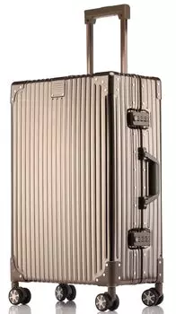 Чемодан из сплава, чехол для переноски, сумка для переноски с замком TSA, прочный, легкий, тихий, большой емкости, для деловых поездок, для бизнеса 1805 S [LNMLAN]