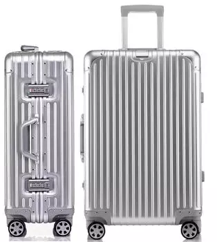 Чемодан из сплава, сумка-чехол с замком TSA, прочный, легкий, тихий, большой емкости, для деловых поездок, для бизнеса 1801 S [LNMLAN] Алюминий/Магний