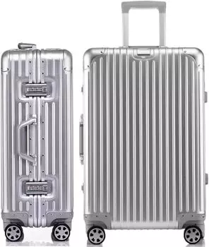 Чемодан из сплава, сумка для переноски с замком TSA, прочный, легкий, тихий, большой емкости, для деловых поездок, для бизнеса 1801 M [LNMLAN]