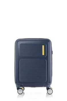 Чемодан-кейс MAXIVO Размер S Спиннер 55 Легкий Кодовый замок TSA 35 л 55 см Бензиновый синий [American Tourister] Ручная кладь 2,7 кг