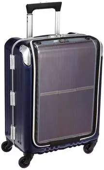 Чемодан Молния разрешена Оснащен солнечной батареей Гарантия 40 л 52 см 4 кг Синий [Legend Walker] TRAVEL-SOLAR Ручная кладь 6707-47-Gunmetal