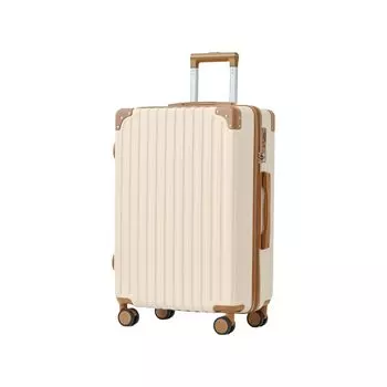 Чемодан Переноска Переноска На спину Большой Большая Вместимость Легкий Тихий Кодовый замок TSA Ударопрочный Вращение на 360 градусов Двойные колеса Путешествия Бизнес Бизнес бежевый